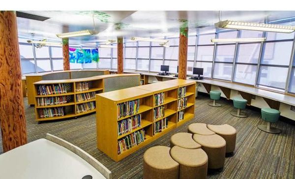 Desain ruang perpustakaan sekolah minimalis